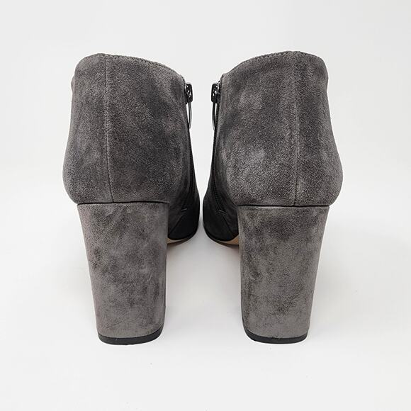 Via Spiga Silvie Grey Suede Covered Block Heel Booties with inside Zip. EUC 7.5M - Picture 5 of 10